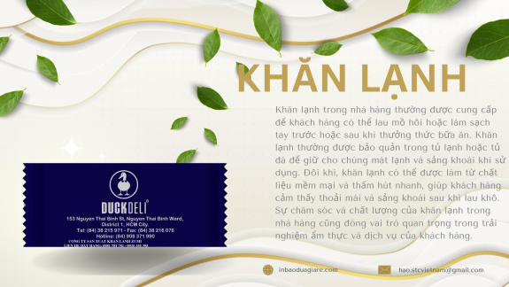 Khăn lạnh giá rẻ tại quận 4