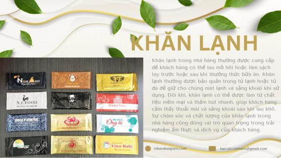 Khăn lạnh giá rẻ tại quận 6