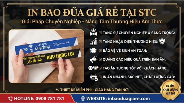 Thiết kế bao đũa độc quyền cho nhà hàng chuyên nghiệp
