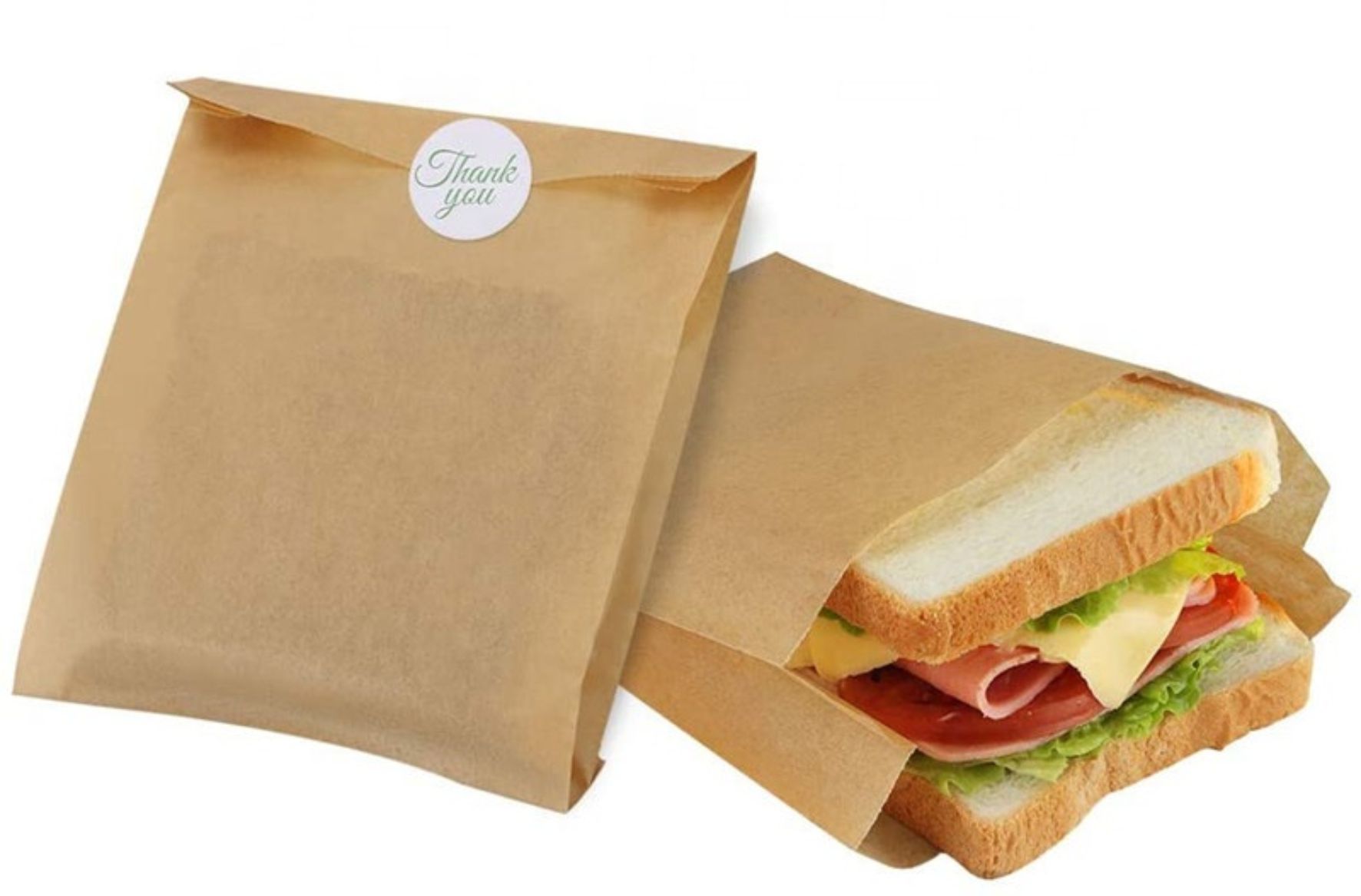 Túi giấy bánh mì sandwich - In Việt Kim - Chuyên In Túi giấy thực phẩm